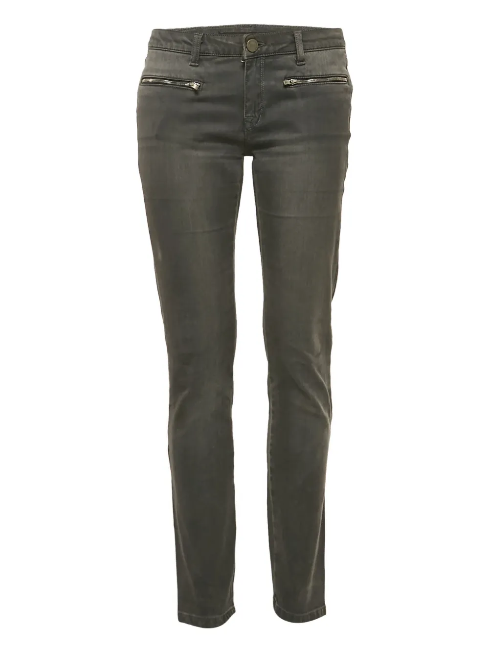 Pre-owned Victoria Beckham 2000 Low-rise Jeans In Gray