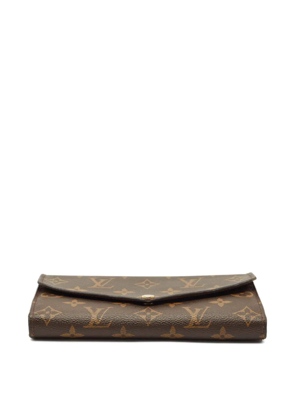 Pre-owned Louis Vuitton Sarah Monogram Wallet In Brown