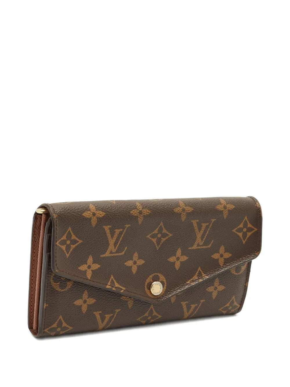 Pre-owned Louis Vuitton Sarah Monogram Wallet In Brown