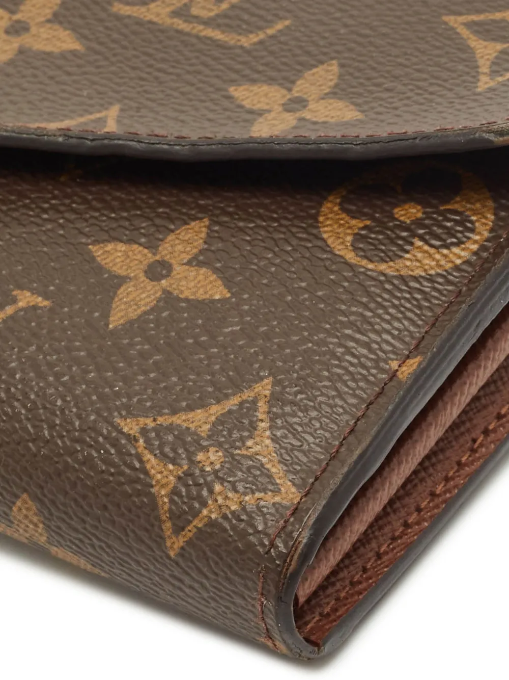 Pre-owned Louis Vuitton Sarah Monogram Wallet In Brown