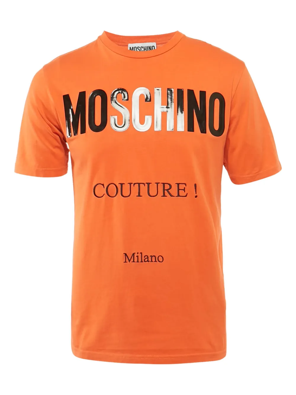 Moschino Pre-Owned playera con logo estampado | naranja | Image 1
