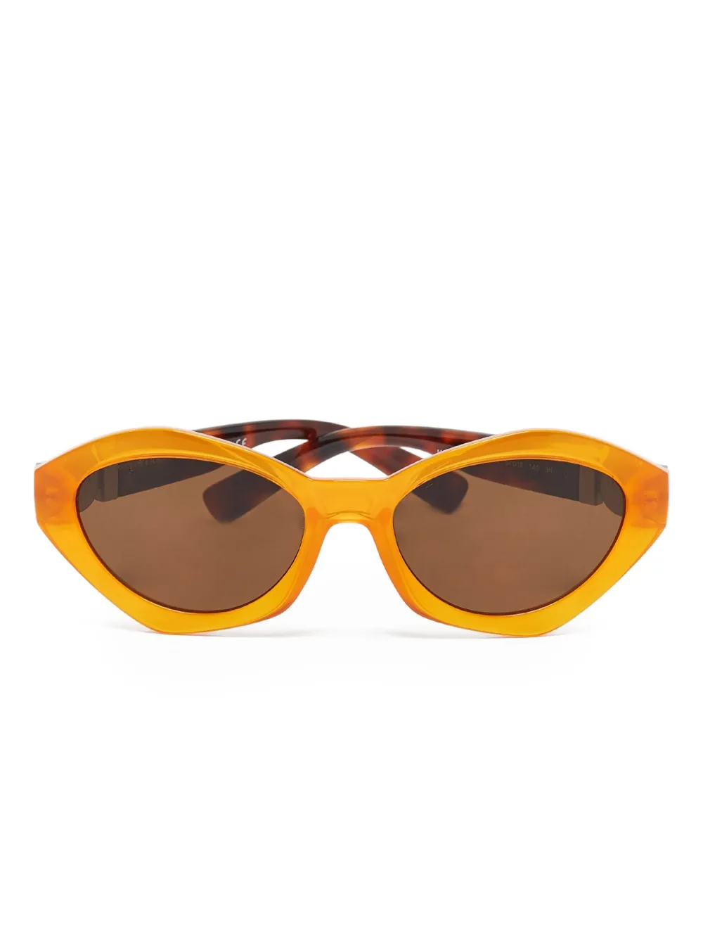 Versace Pre-Owned geometric-frame sunglasses | Orange | Image 1