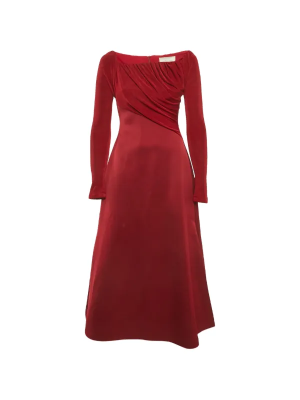 chats by c dam red dress CHATS BY C.DAM off-shoulder Dress | Red