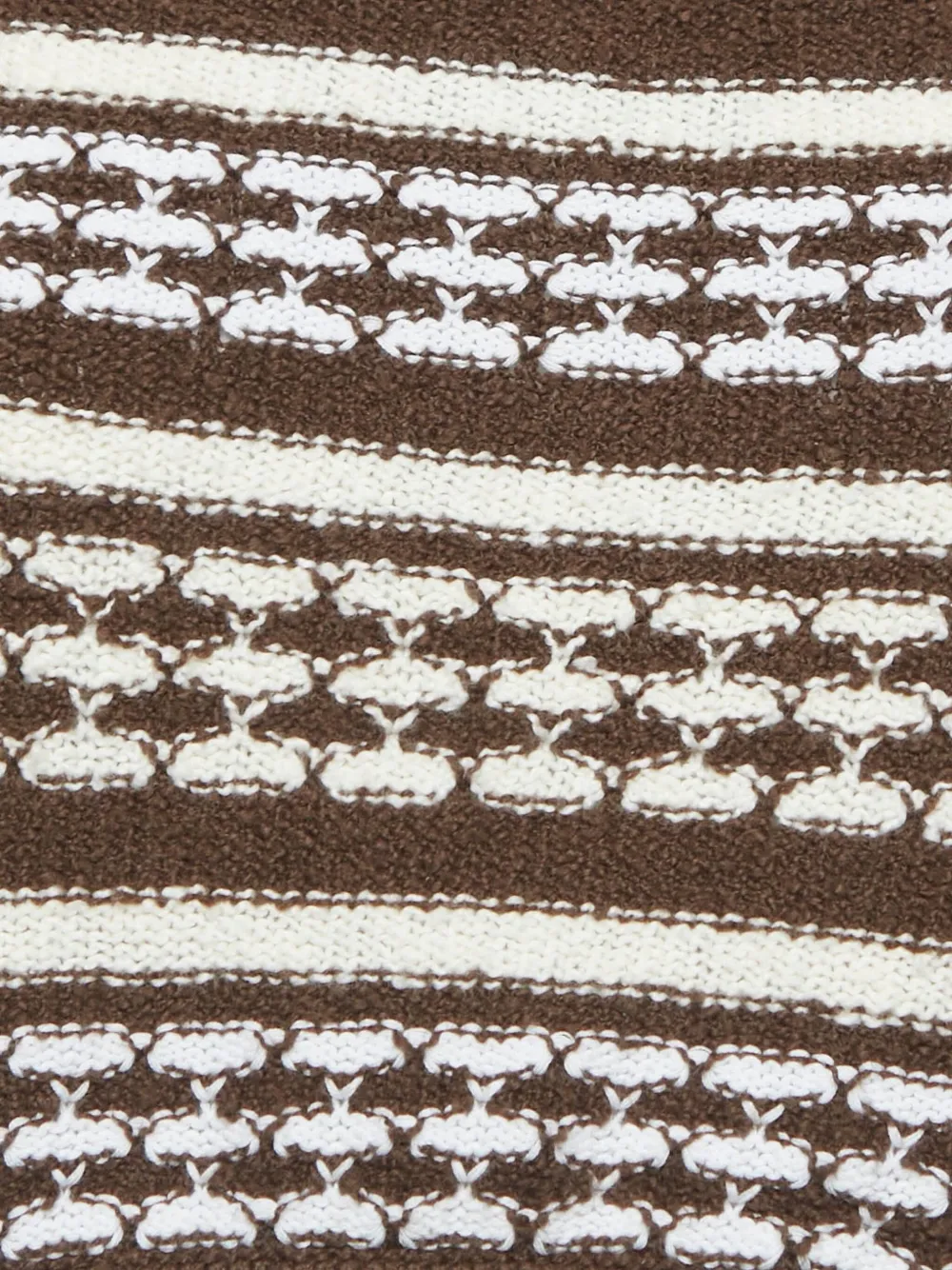 TULAROSA Pre-owned 2020s Striped Ruffled Top In Brown