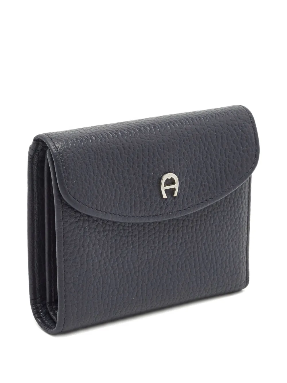 Pre-owned Aigner Vintage 2000s Century Leather Trifold Wallet In Blue