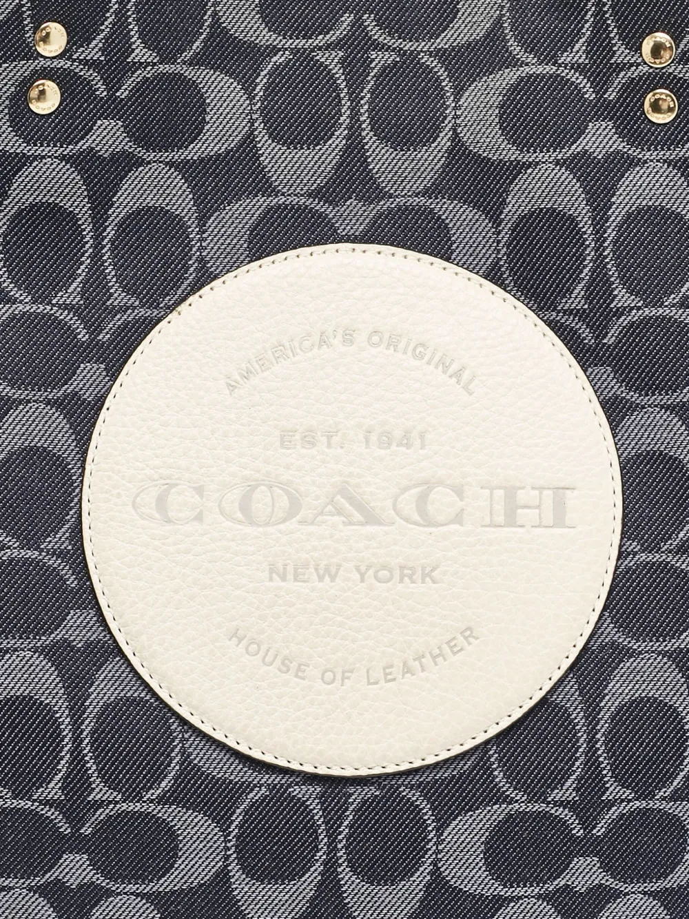 COACH Pre-owned 2000s Signature-print Dempsey Tote In Blue