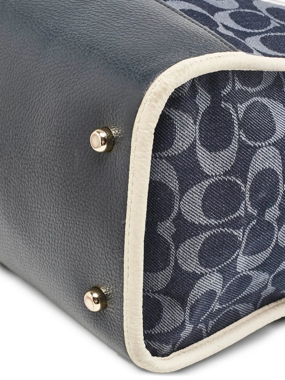 COACH Pre-owned 2000s Signature-print Dempsey Tote In Blue