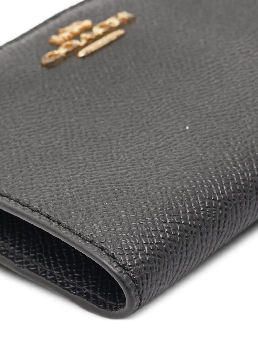 Pre-owned Coach 2020s Leather Zip Wallet In Black