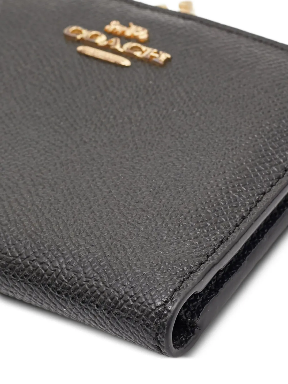 Pre-owned Coach 2020s Leather Zip Wallet In Black