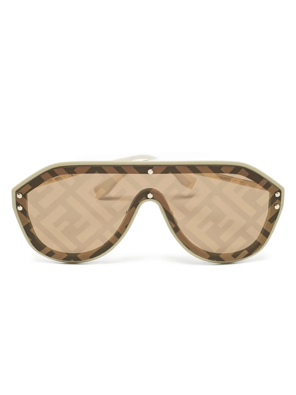 Fendi Pre-Owned FF-motif sunglasses | Gold | Image 1