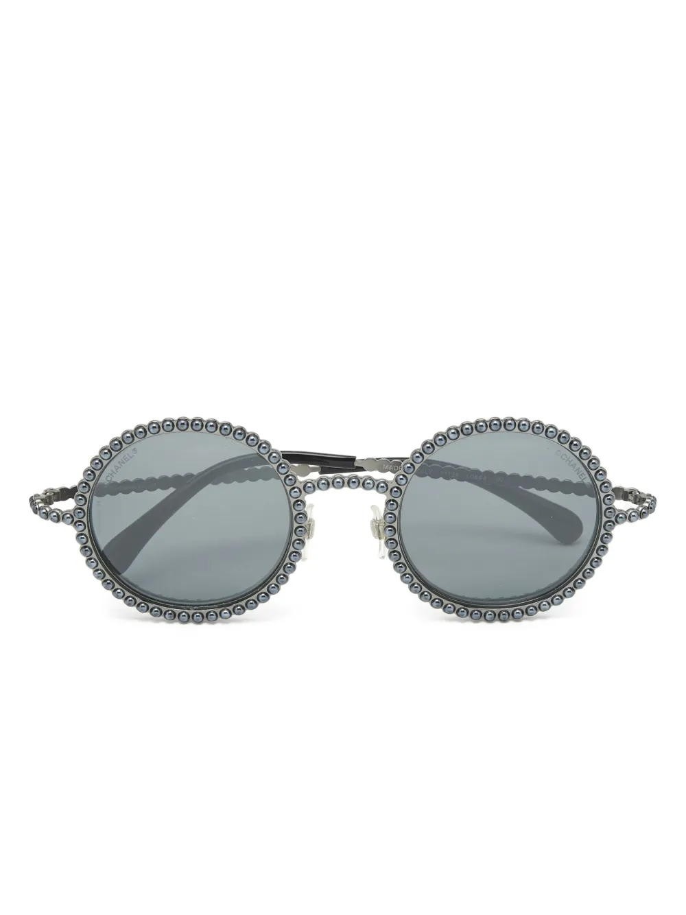 CHANEL Pre-Owned Occhiali da sole tondi - Argento