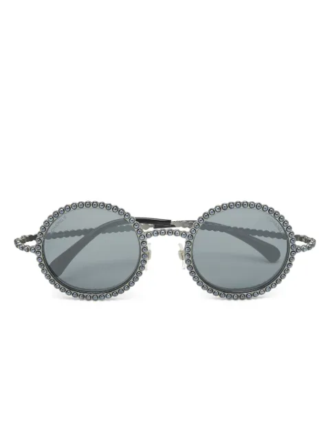 CHANEL Pre-Owned round-frame sunglasses