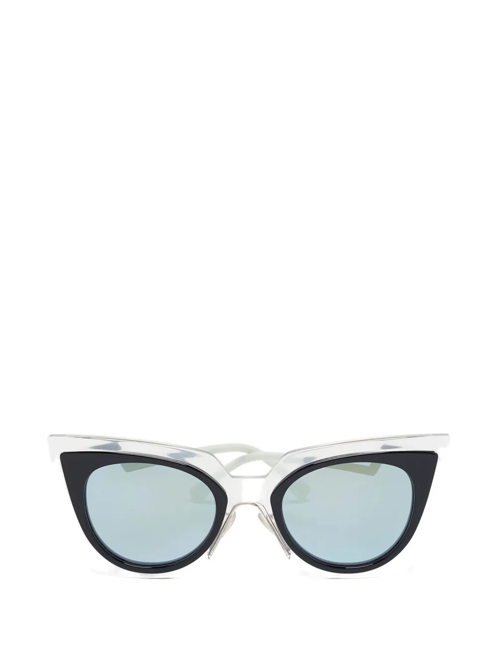 Fendi Pre-Owned geometric-frame sunglasses | White | Image 1