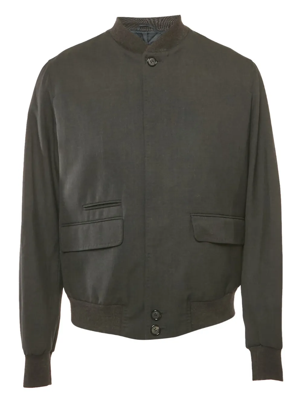 Pre-owned Alexander Mcqueen Buttoned Wool Jacket In Gray