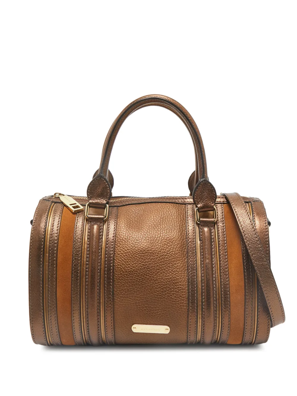 Burberry Pre-Owned Borsa tote Alchester metallizzata - Marrone