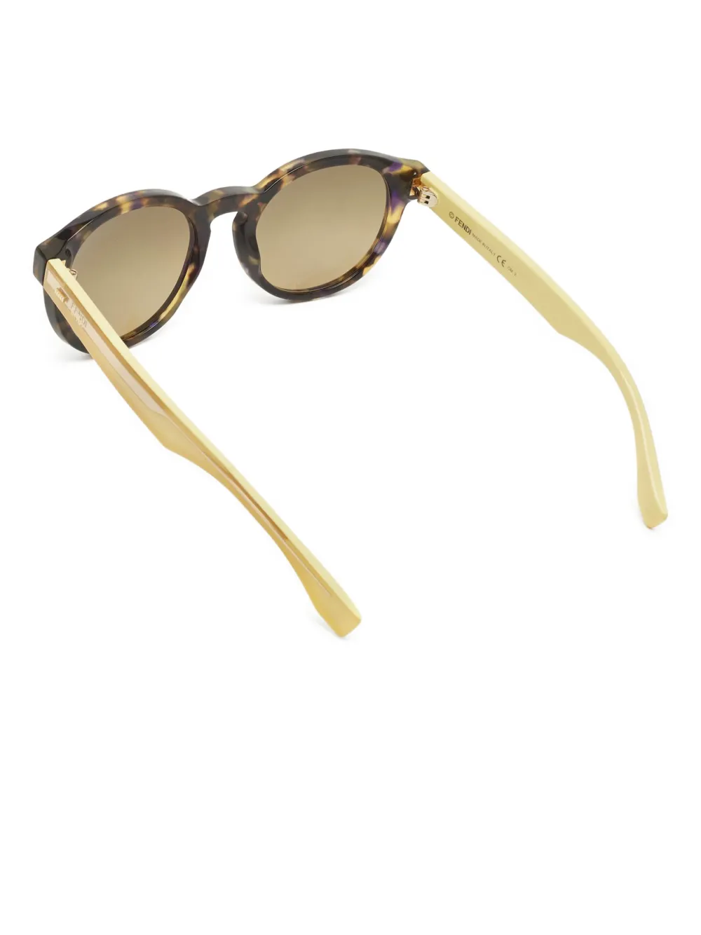 Fendi Pre-Owned tortoiseshell round sunglasses | Image 2