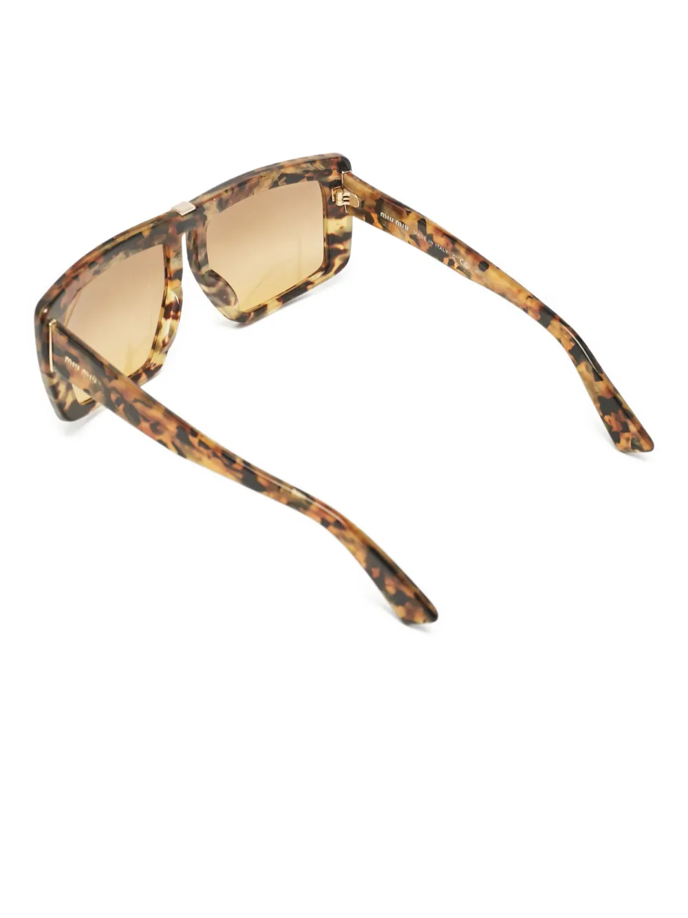 Miu Miu Pre-Owned tortoiseshell rectangle sunglasses | Image 2