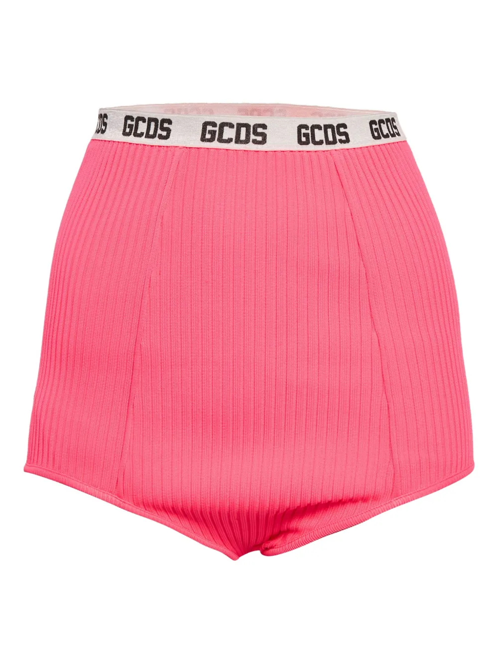 GCDS shorts de canalé con logo | rosado | Image 1