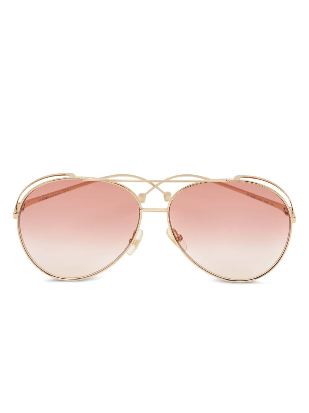 Fendi Pre-Owned pilot-frame sunglasses | Gold | Image 1