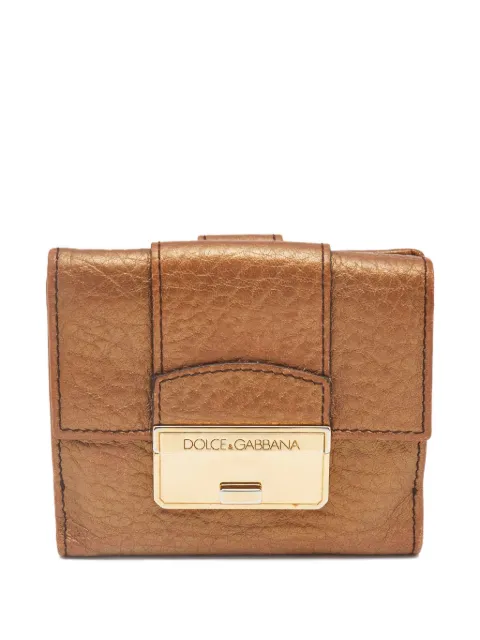 Dolce & Gabbana Pre-Owned cartera con ribete metalizado