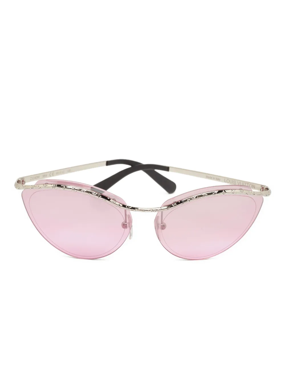 Louis Vuitton Pre-Owned Rahmenlose Cat-Eye-Sonnenbrille - Silber