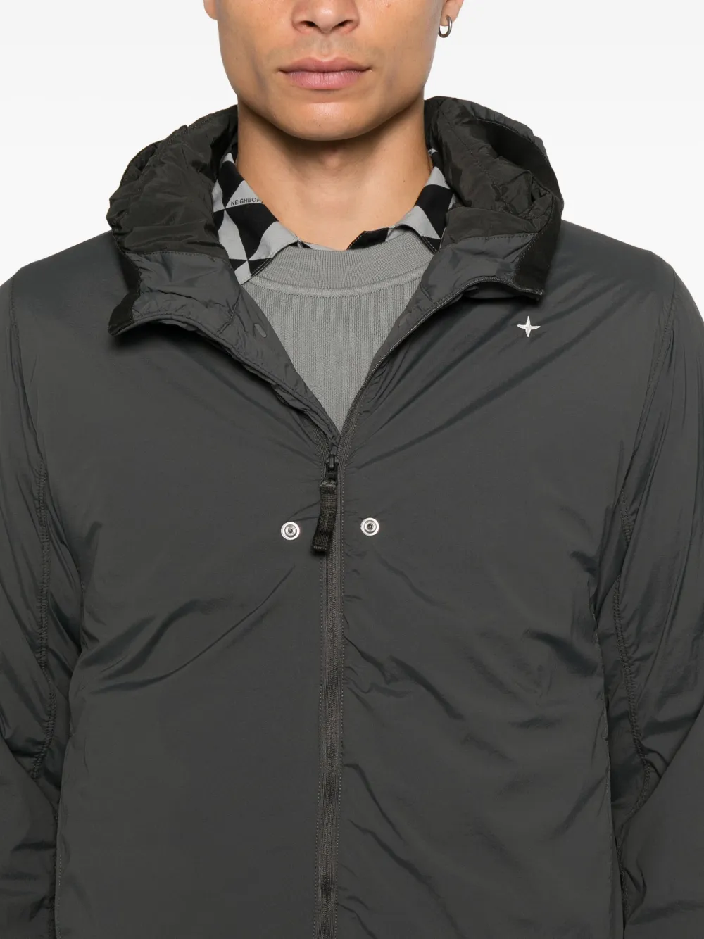 Stone Island Stellina jack met capuchon Grijs