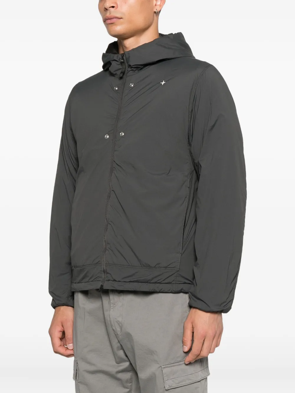 Stone Island Stellina jack met capuchon Grijs