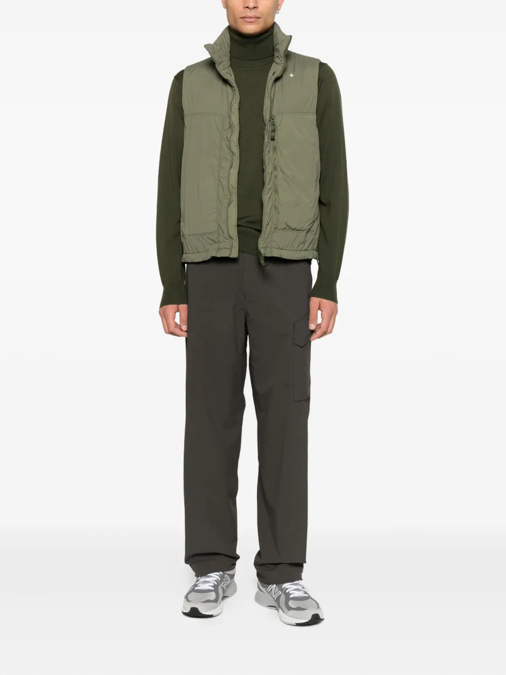 Stone Island S.I Stellina lichtgewicht bodywarmer Groen