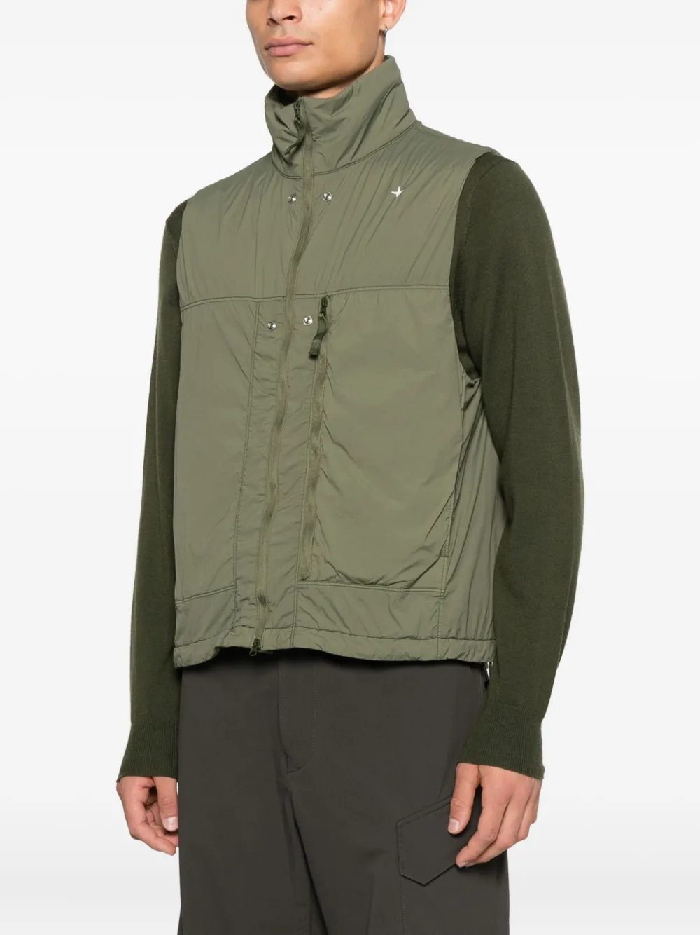 Stone Island S.I Stellina lichtgewicht bodywarmer Groen