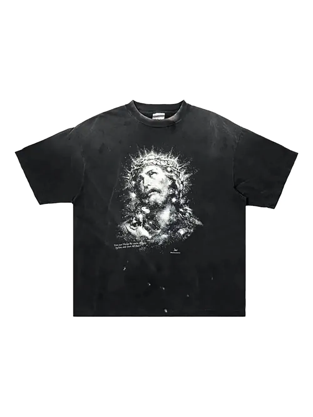 SAINT MXXXXXX graphic-print T-shirt | Black | Image 1