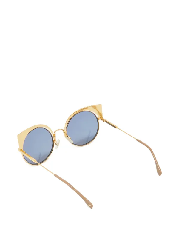 Fendi Pre-Owned Eyeshine cat-eye Sunglasses | Yellow  display picture 1