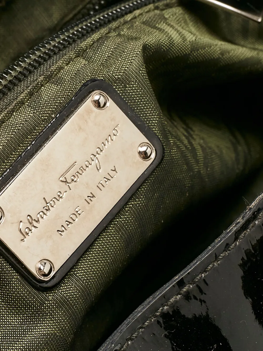 FERRAGAMO Pre-owned Marisa Satchel Bag In Black