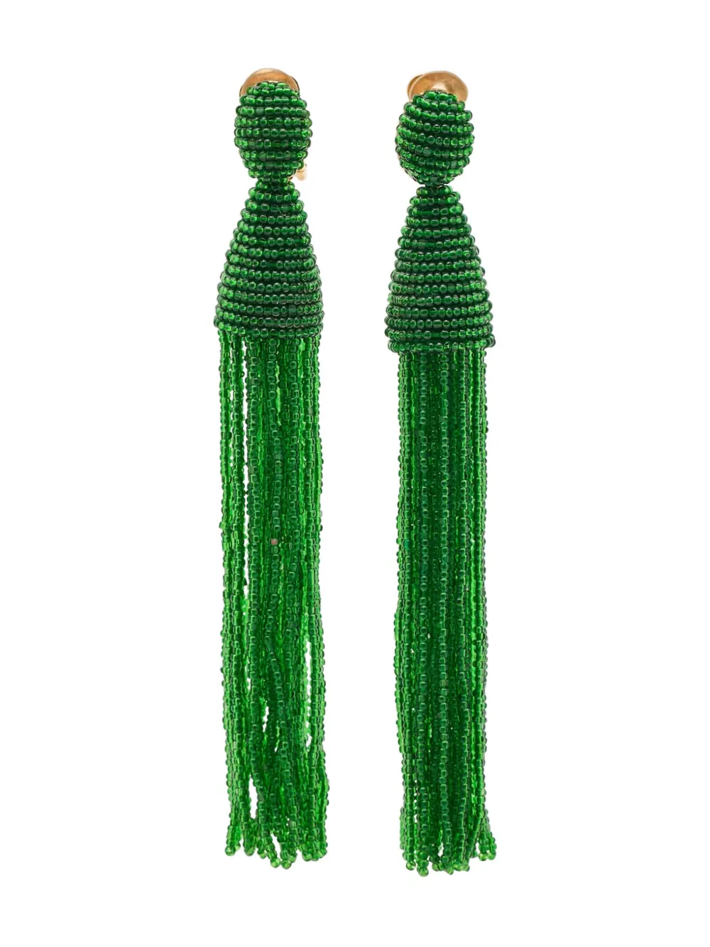 Oscar de la Renta Pre-Owned Orecchini con nappa - Verde