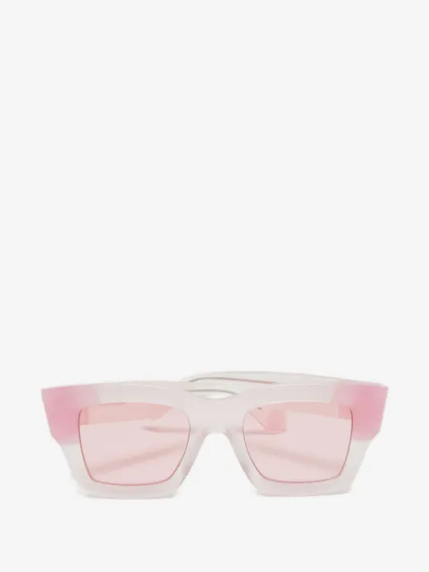 Jacquemus Pre-Owned 투톤 스퀘어 프레임 선글라스