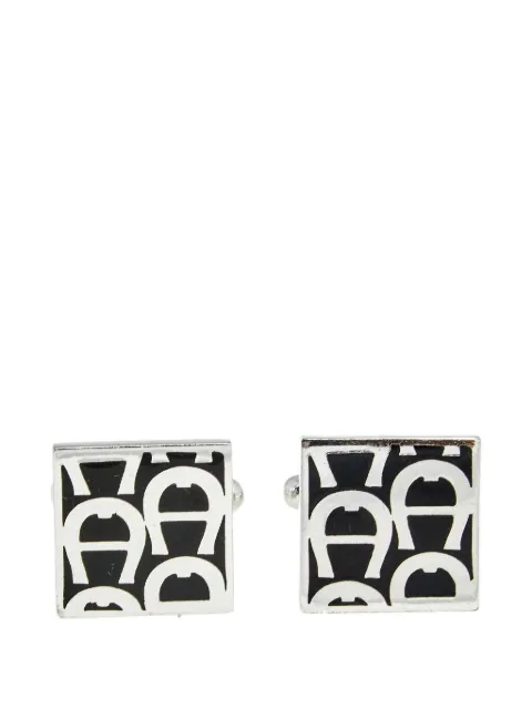 Aigner Kids logo square cufflinks
