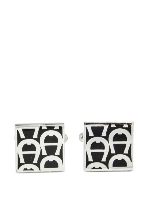 Aigner Kids logo square cufflinks