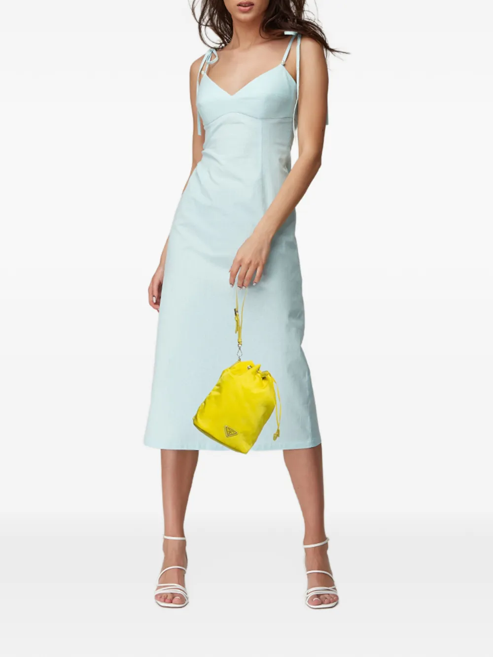 Prada Pre-Owned Borsa a secchiello in pelle - Giallo