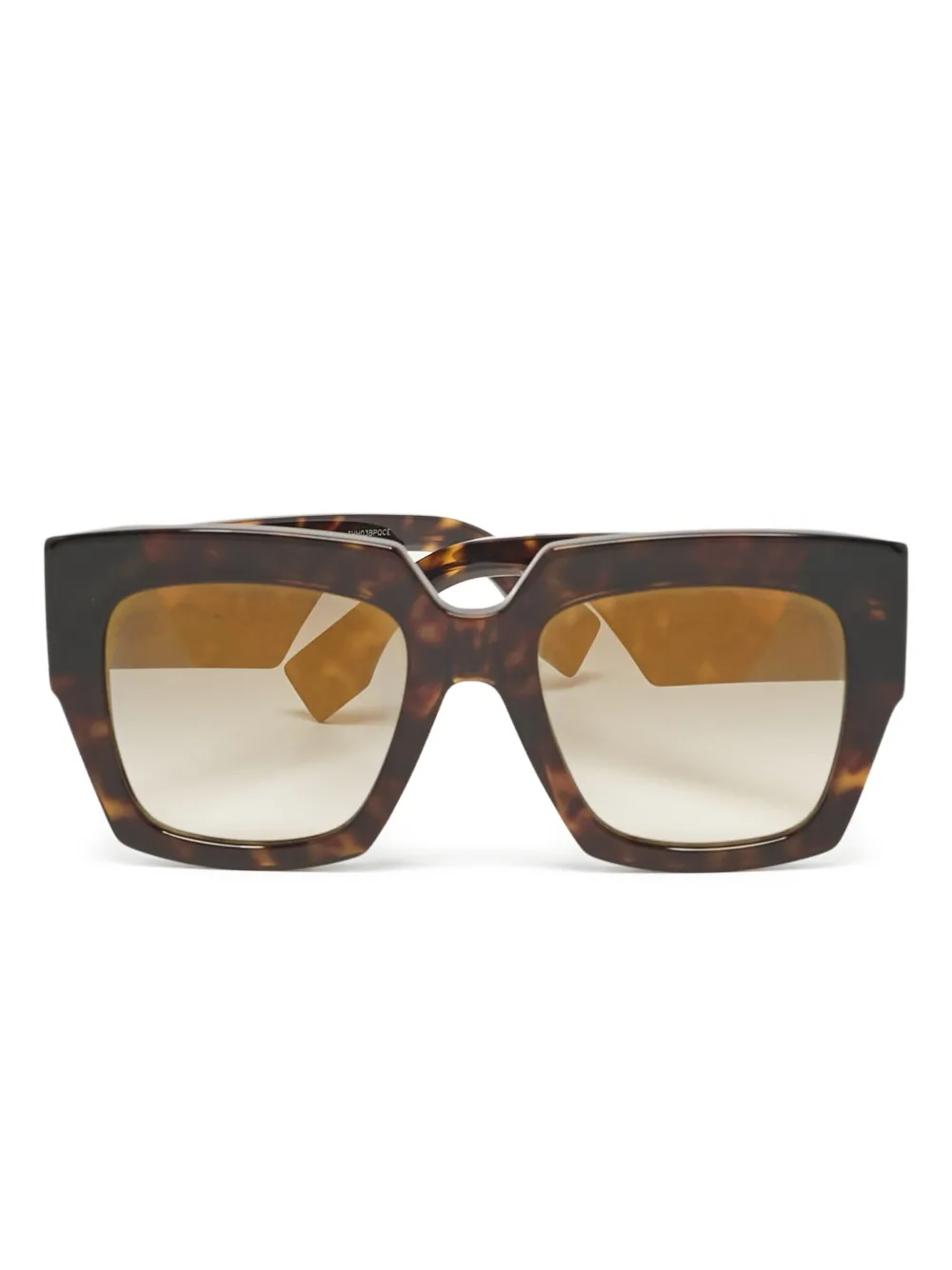 Fendi Pre-Owned 2020s tortoiseshell square sunglasses | Brown | Image 1