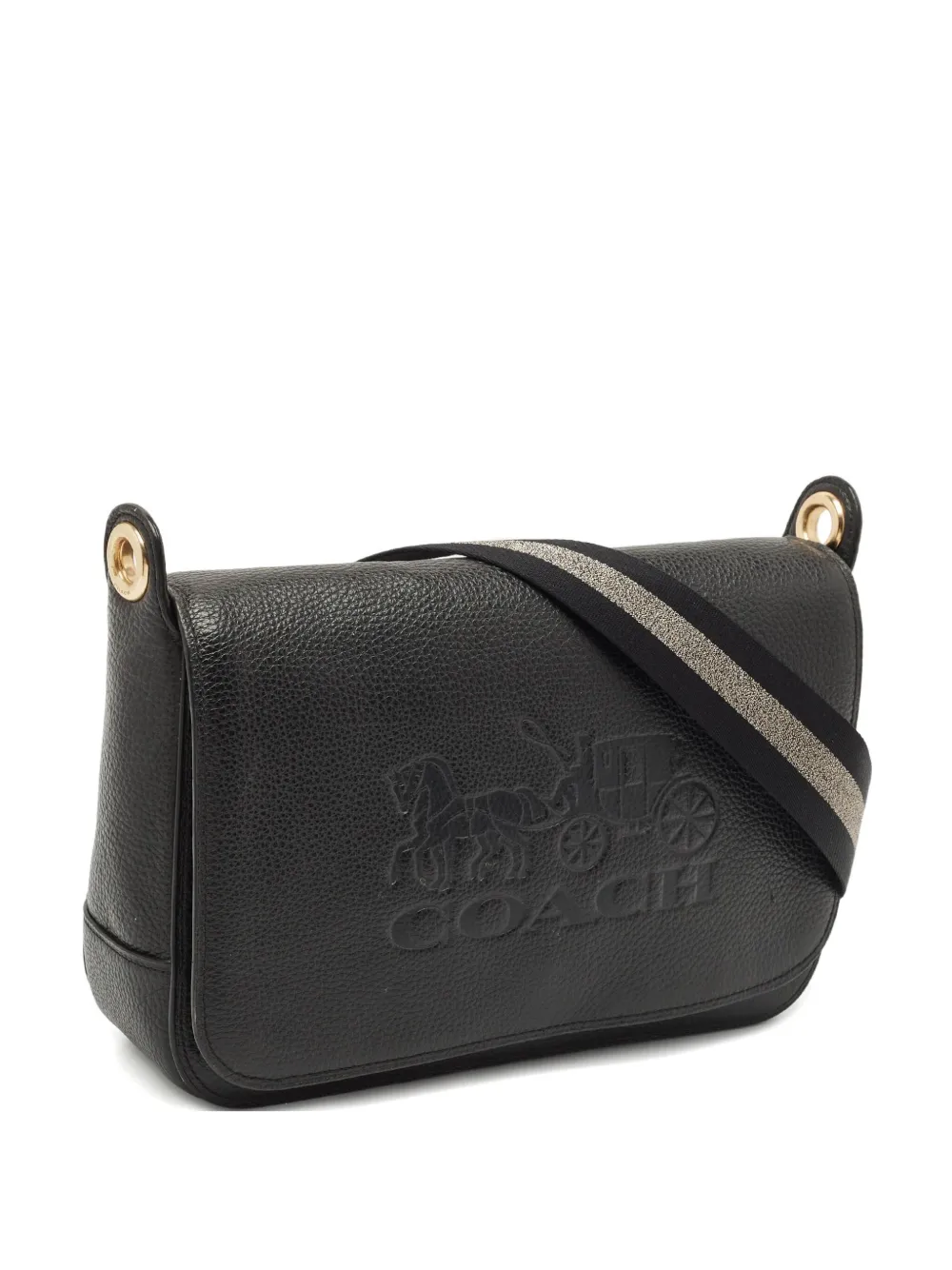 Coach Vintage Borsa con logo goffrato - Nero