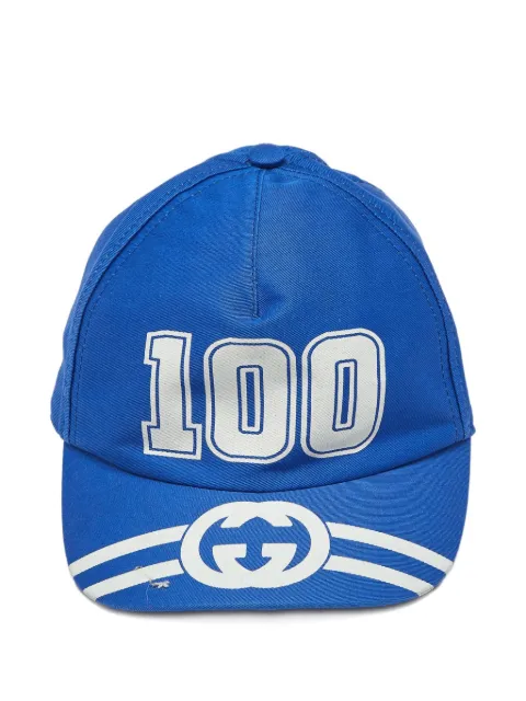 Gucci Pre-Owned College cotton baseball cap