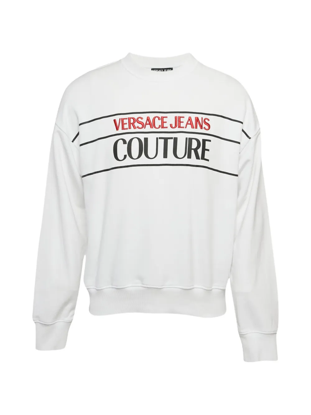 Versace Pre-Owned logo-embroidery sweatshirt - Bianco