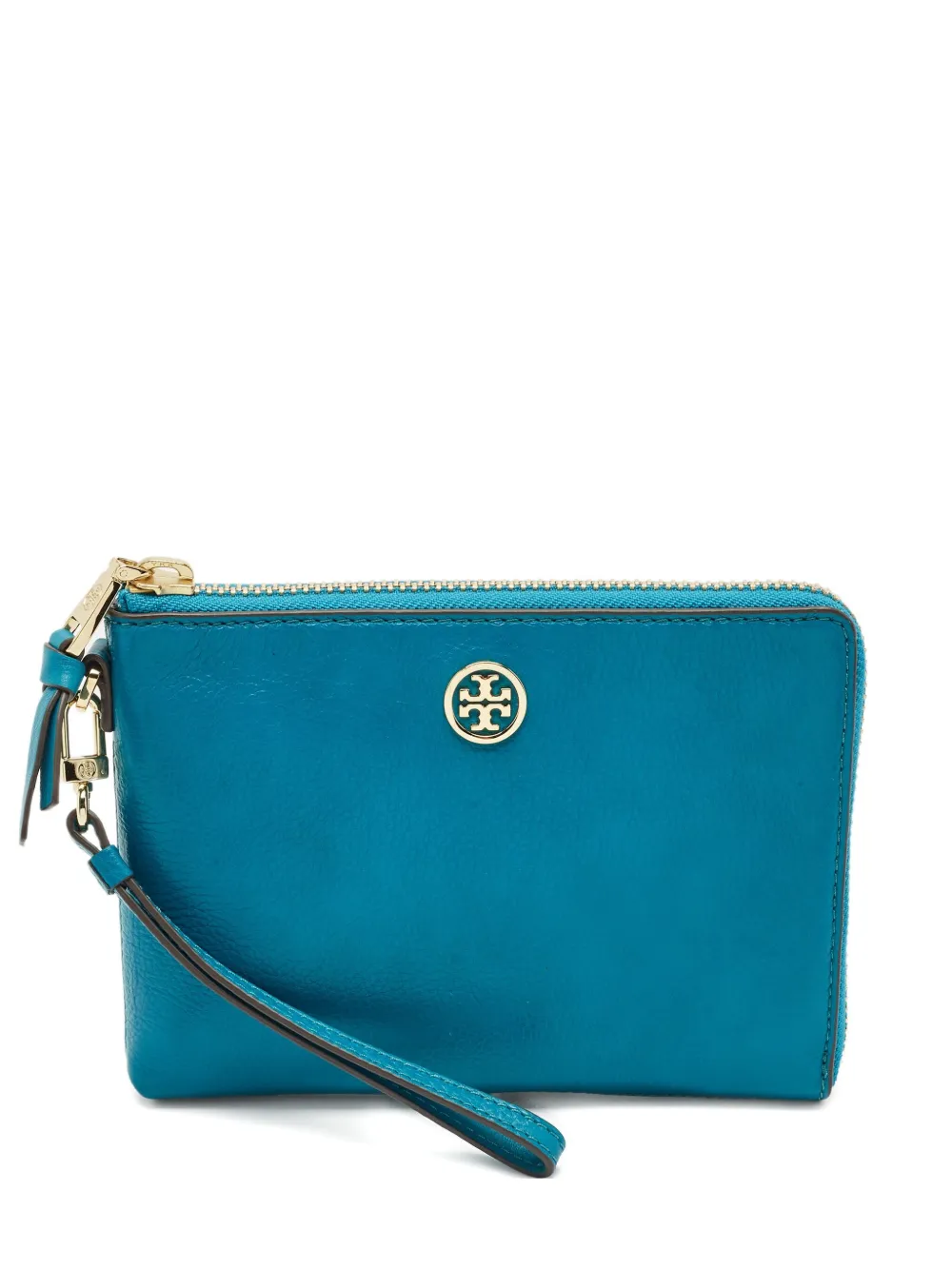 Pre-owned Tory Burch 2010s Zip Wristlet Clutch Bag In Blue