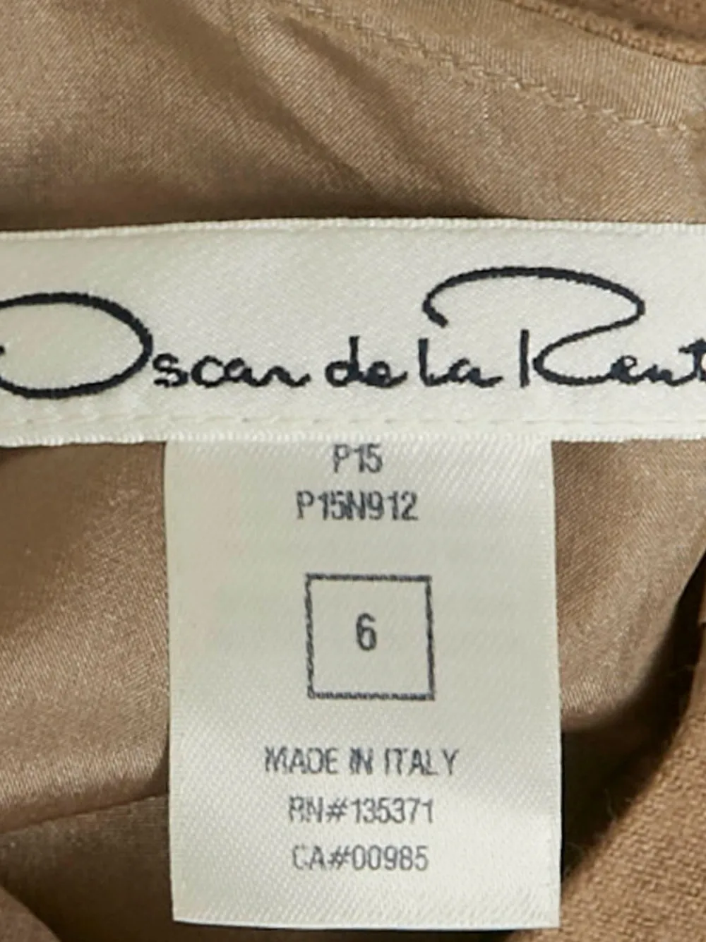 Pre-owned Oscar De La Renta 1990s Belted Sleeveless Jumpsuit In Brown