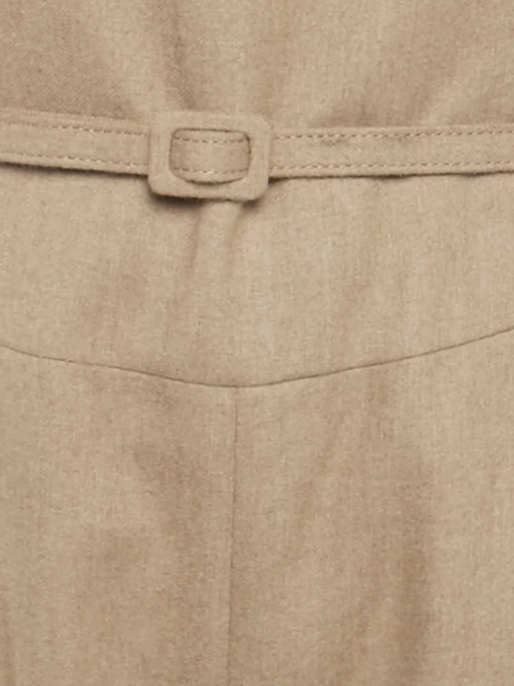 Pre-owned Oscar De La Renta 1990s Belted Sleeveless Jumpsuit In Brown