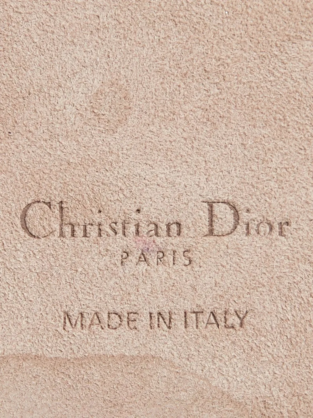 Pre-owned Dior 2020s Cannage Metallic Leather Phone Case In Gold