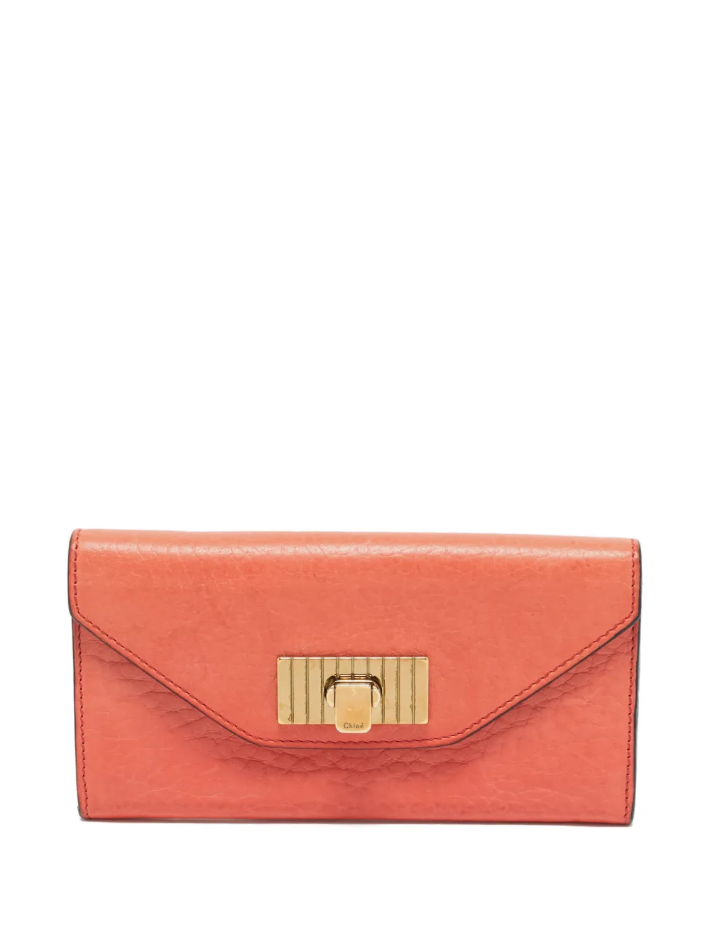 Chloé Pre-Owned Portafoglio Sally in pelle - Arancione