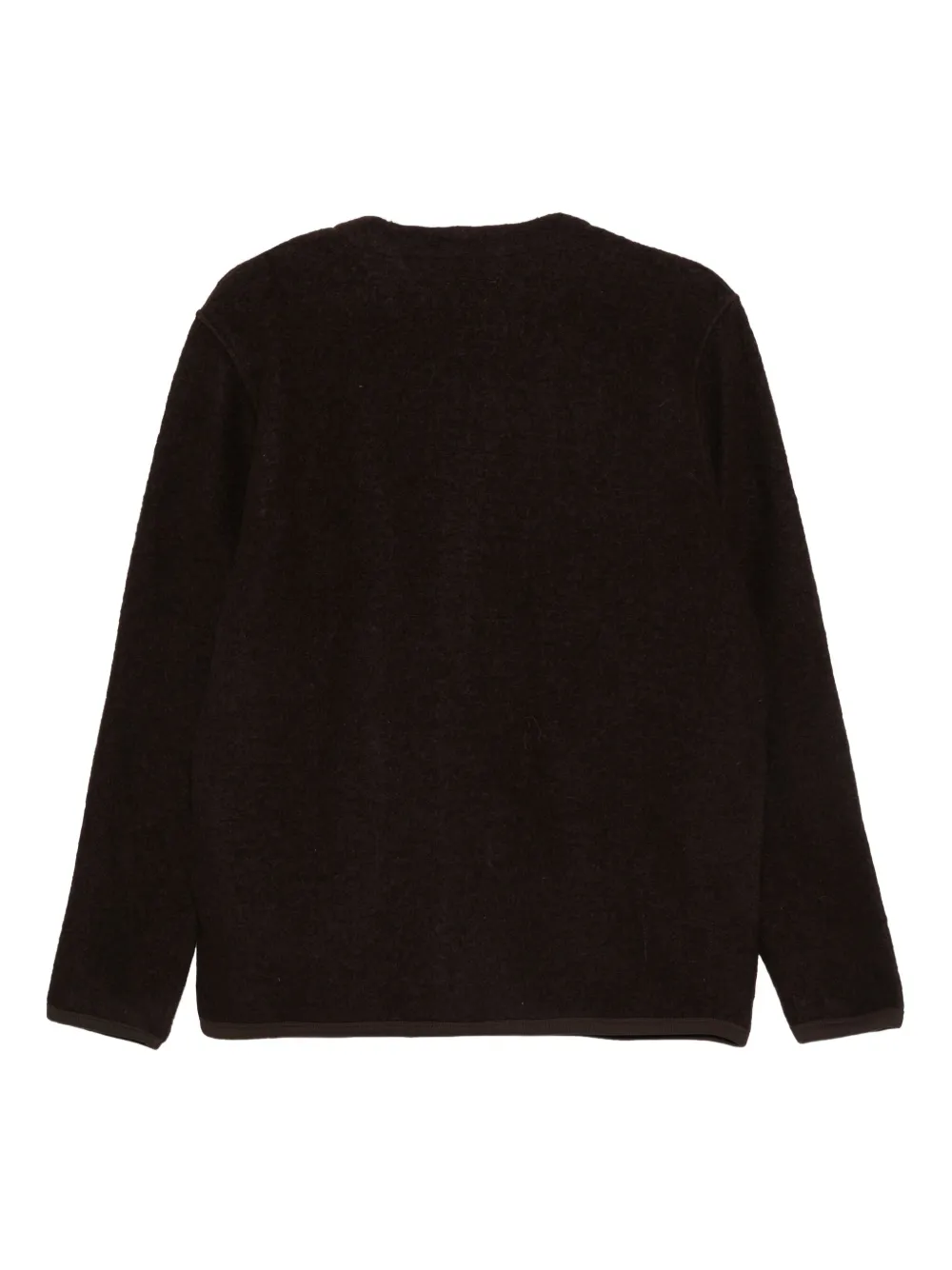 Universal Works Wool Patch-pocket Cardigan In Black