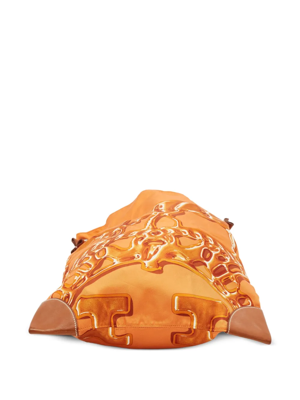 Pre-owned Hermes Silky City 33 Shoulder Bag In Orange