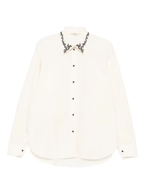 Barena camisa con cuello bordado