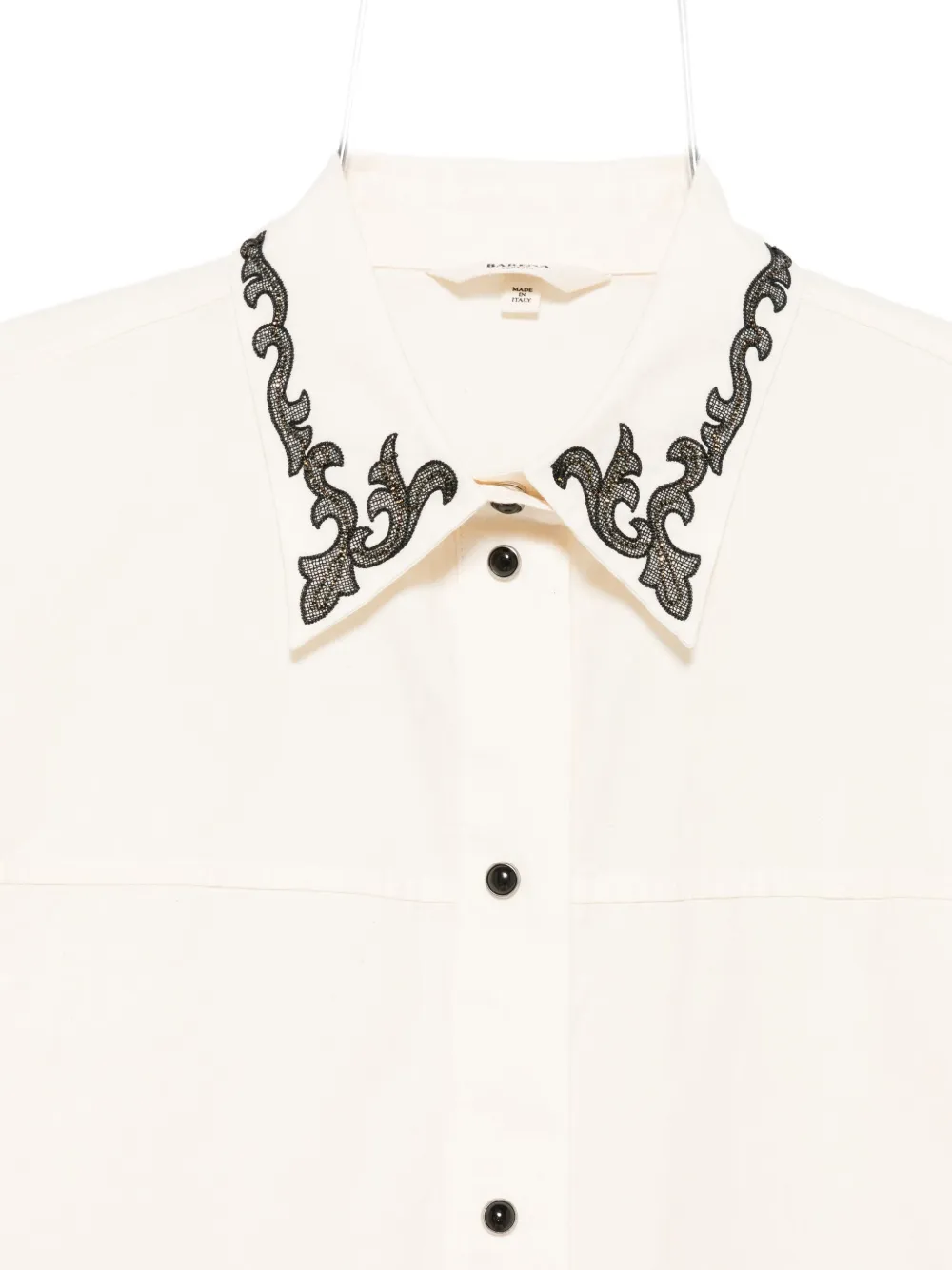 Barena Venezia Embroidered-collar Shirt In White
